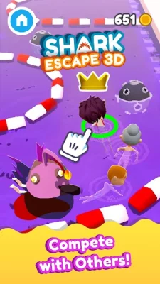 Shark Escape 3D - Swim Fast! screenshot №2